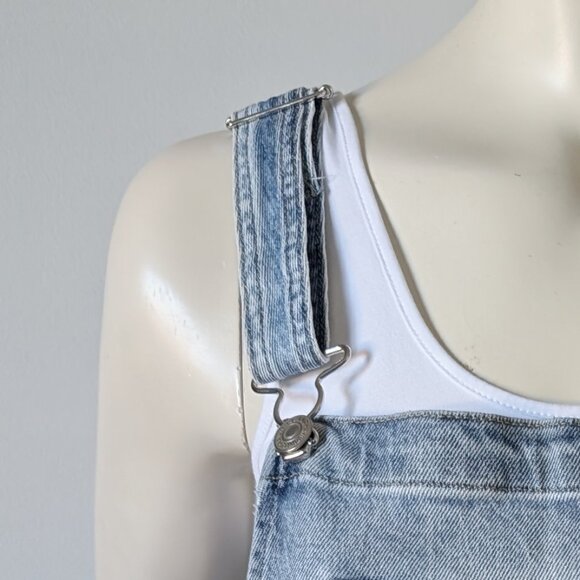 Silver Jeans - Baggy Straight Leg Denim Overalls - Size M/28 - NWT - Picture 3 of 8